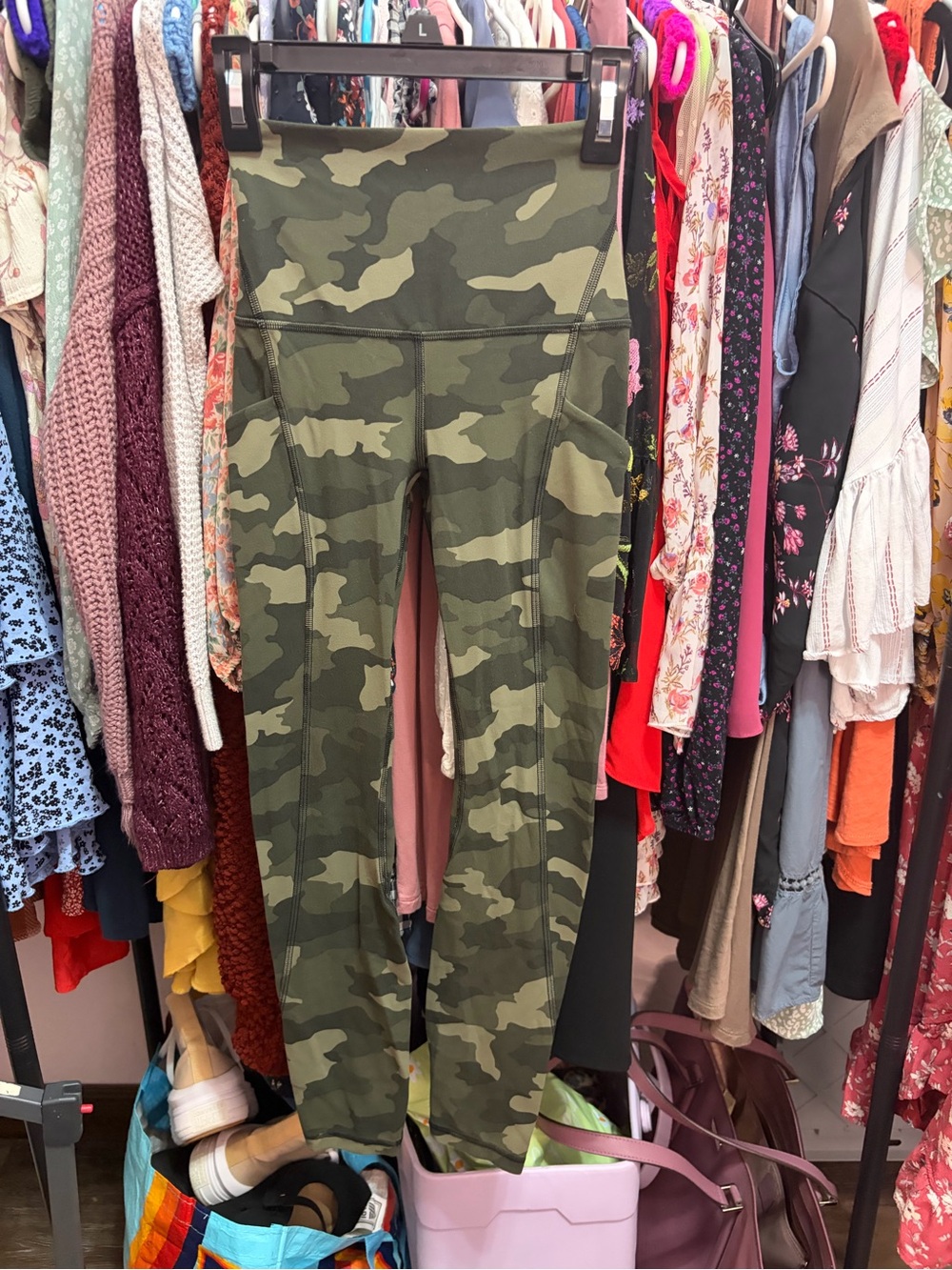 lululemon athletica Olive Camo High-Rise Pocket Leggings